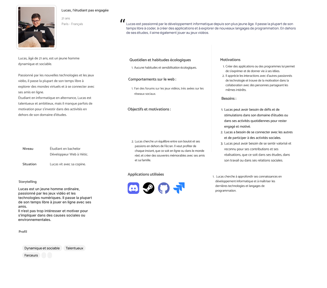 Personna non engagé